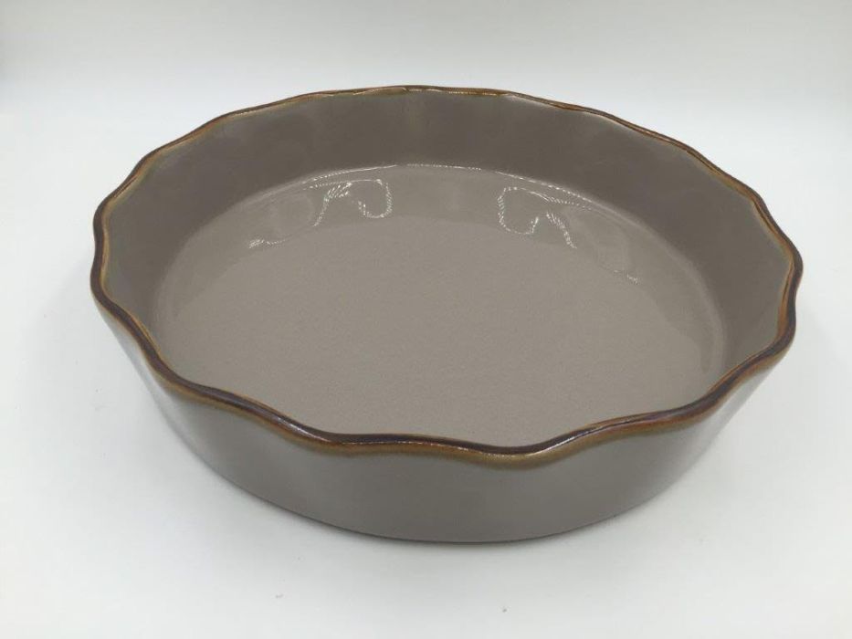 Στρογγυλή Πυρίμαχη Καφέ Φόρμα Τάρτας 28εκ