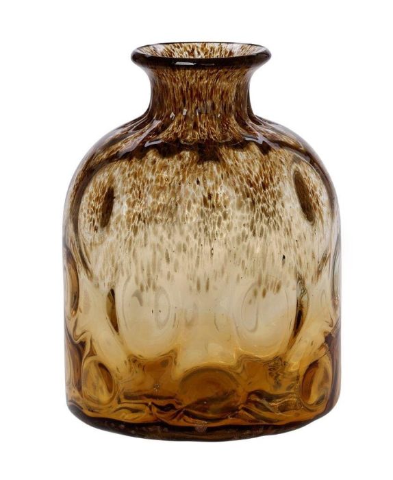 Χειροποίητο Διακοσμητικό Βάζο Bottler από Φυσητό Γυαλί 24εκ