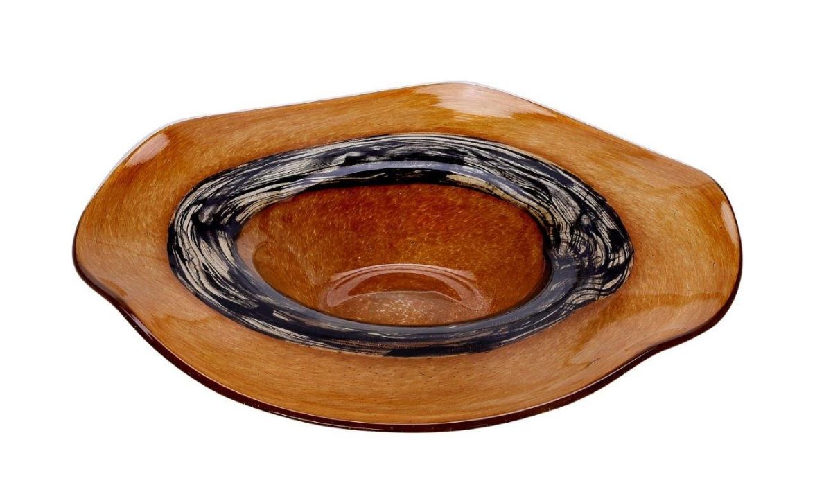 Γυάλινη Διακοσμητική Πιατέλα Holia