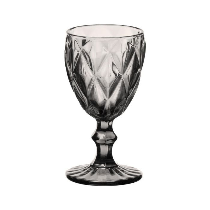 Ποτήρι Κρασιού με πόδι 32cl Kare Γκρι (Σετ 6 τεμ)